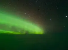 aurora boreal grabada por pilotos.