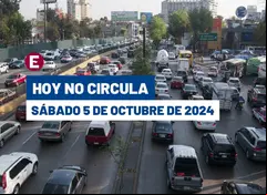 Hoy No Circula del 5 de octubre del 2024.