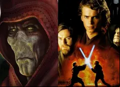 Darth Plagueis y póster de Star Wars La Venganza de los Sith