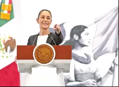 La presidenta Sheinbaum reconoció la labor de las fuerzas de seguridad para estos resultados. Foto: Especial