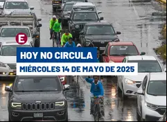 Hoy No Circula del 14 de mayo del 2025.