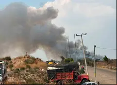 Incendio en basurero de Neza 