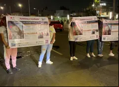 Bloquean Delfín Madrigal por desaparición de Alondra Valentina en Coyoacán, CDMX