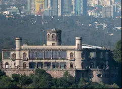 Vista aérea del Castillo de Chapultepec
