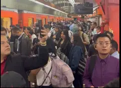Terrible caos en Metro CDMX Línea 7; s reportan hasta 50 minutos de afectación