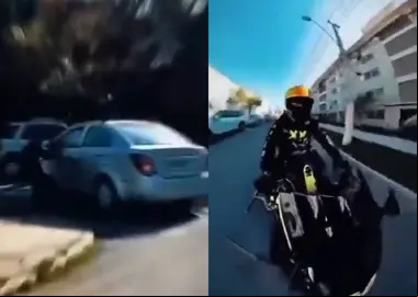 ¡Héroe en moto! Hombre persigue a conductora que atropelló a anciano y huyó