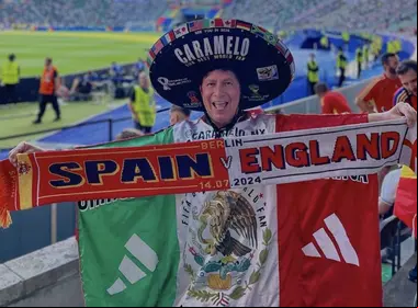 Atacan a 'Caramelo' tras aparecer en Final de la Eurocopa 2024