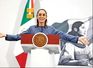 La presidenta Claudia Sheinbaum afirmó que el gobierno de Estados Unidos debe dar el debido proceso a los detenidos en las redadas. Foto: Cuartoscuro