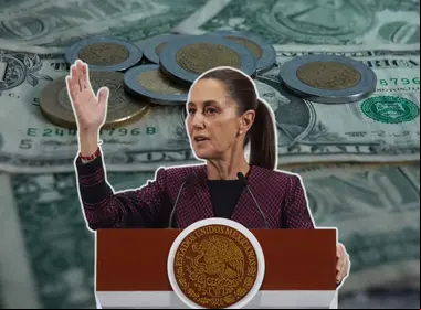 Claudia Sheinbaum en el Salón Tesorería
