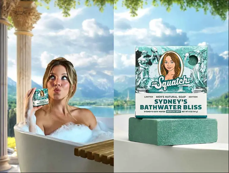 Sydney Sweeney lanza un jabón elaborado con la misma agua con la que se baña
