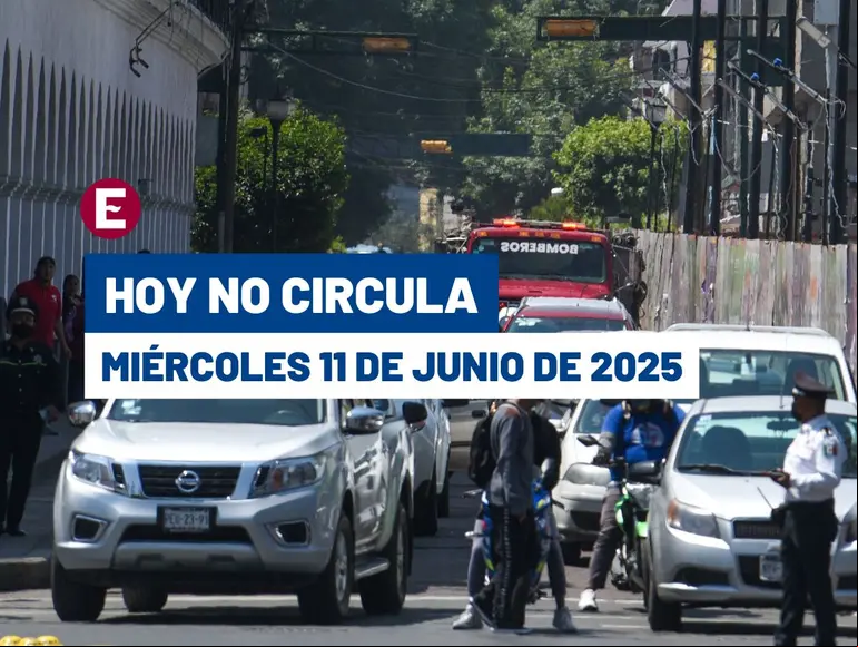Hoy No Circula del martes 11 de junio del 2025.