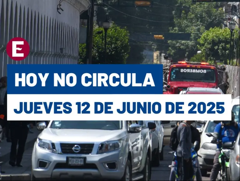 Hoy No Circula del 12 de junio del 2025.